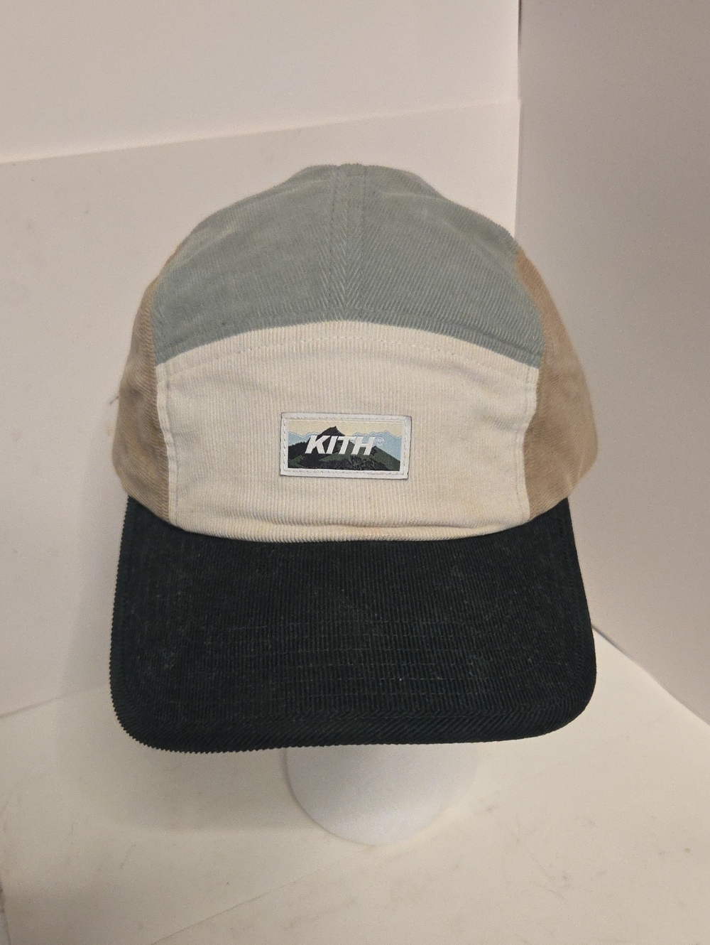 Kith Multicolor Corduroy 5-Panel Cap - Blue, Cream, Tan, Black